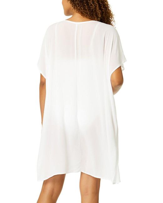Anne Cole White Easy Tunic
