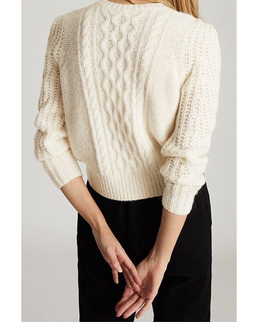 Reiss Natural Amelie Wool & Alpaca-blend Sweater
