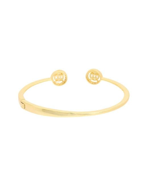Juvell Metallic 18K Plated Cz Bangle Bracelet