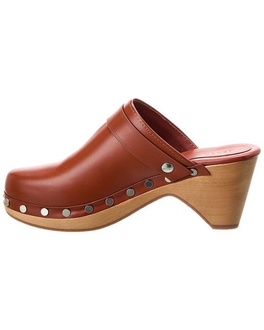 Isabel Marant Brown Titya Modern Leather Clog