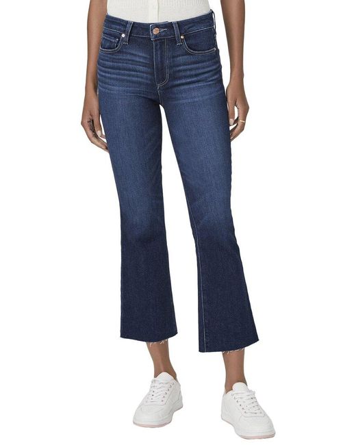 PAIGE Blue Colette Crop Flare Jean
