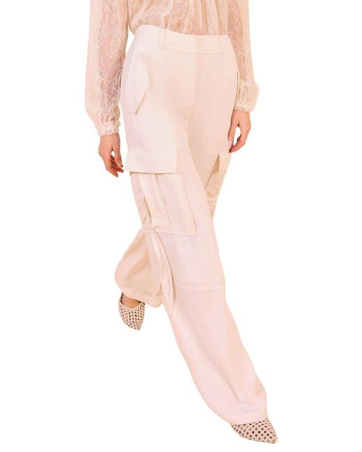 Ulla Johnson Pink Pax Mid Rise Pant