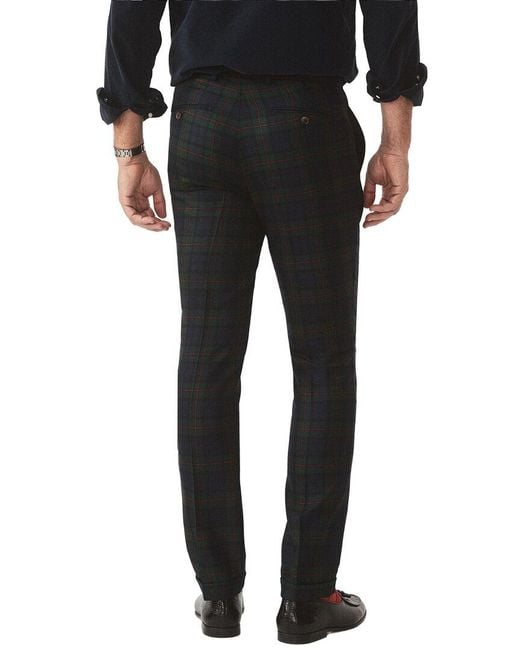 J.McLaughlin Black Oxford Long Pant for men