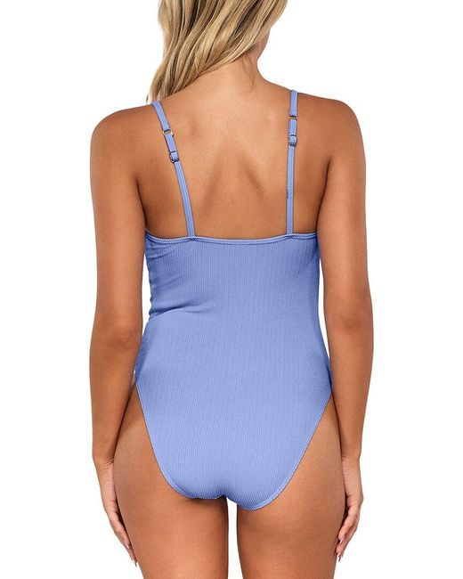 Sunsets Blue Ariel One-Piece
