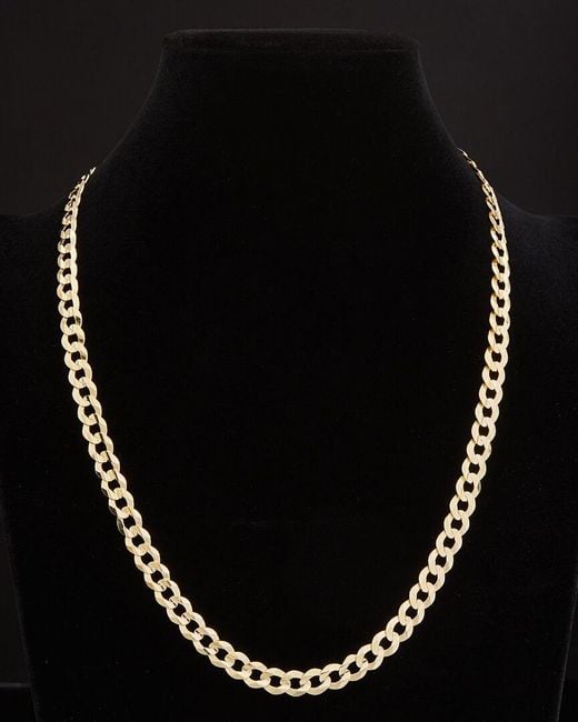 Italian Gold Black 14k Cuban Miami Link Necklace