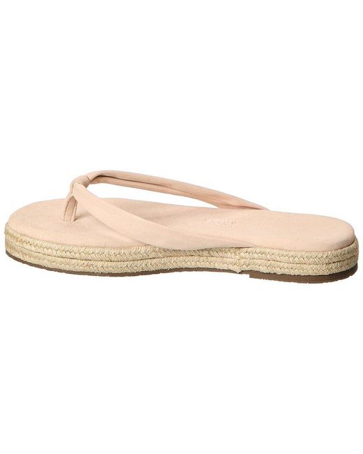 TKEES Natural Hera Suede Platform Flip Flop