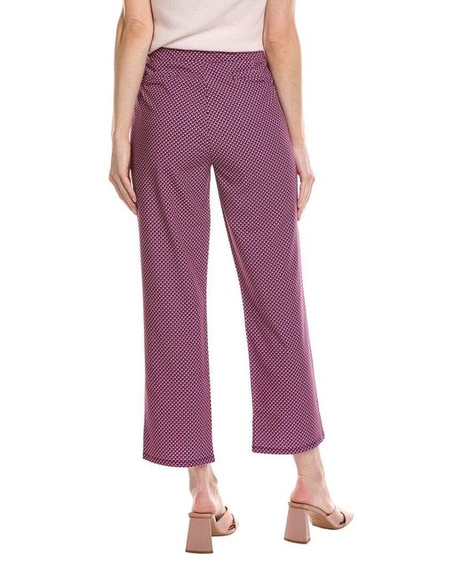 Stella Parker Purple Flora Crop Pant