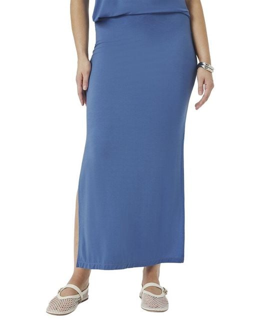 Splendid Blue Sunsoft Maxi Skirt