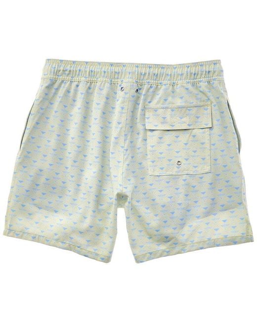 Robert Graham Blue Martini Tower Swim Short for men