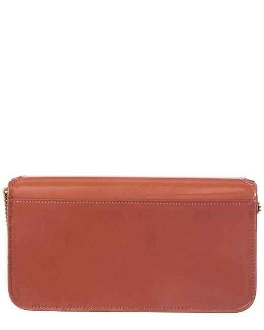 Saint Laurent Orange Cassandra Patent Phone Holder