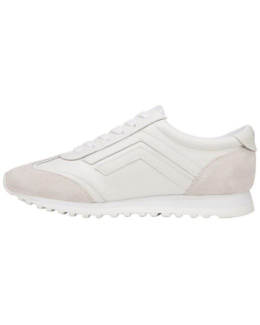 Franco Sarto White Matera Leather Lace-Up