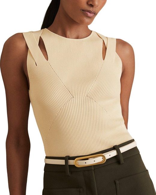 Reiss Multicolor Rhylee Cutout Vest