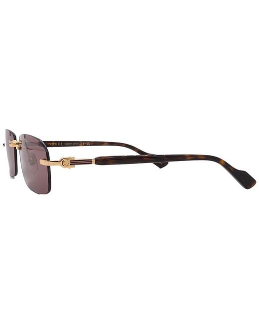 Gucci Brown Gg1221S 56Mm Sunglasses for men