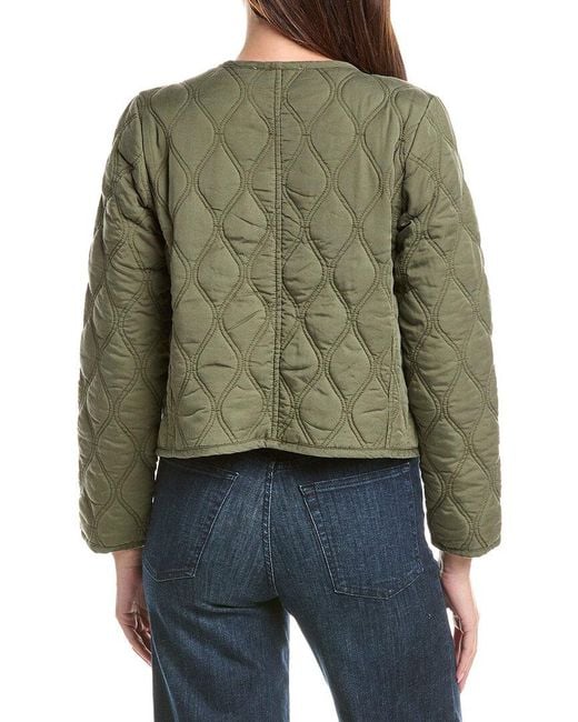 Nanette Lepore Green Quilted Jacket