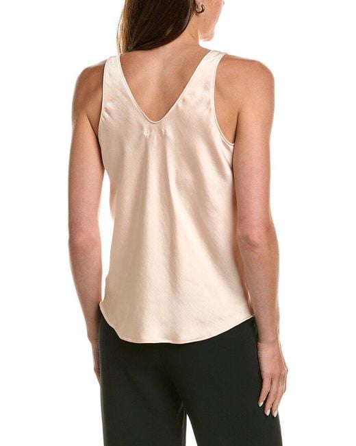 NIC+ZOE Pink Day Gloss Woven Scoop Tank Top