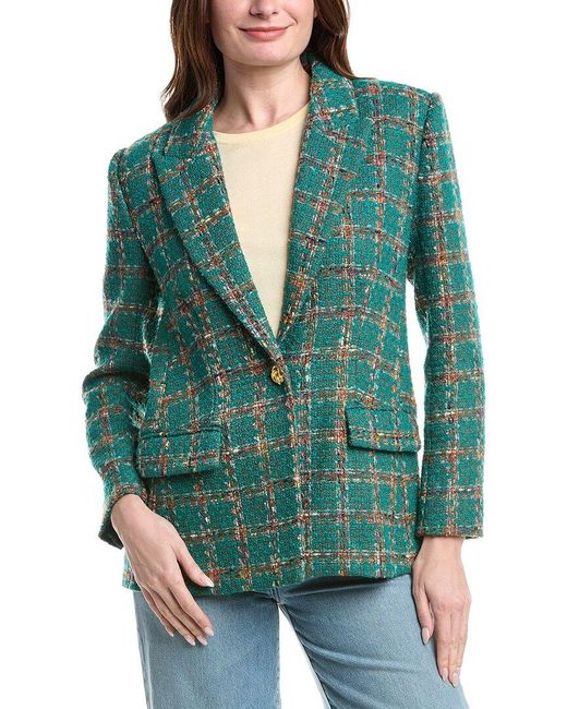 L'Agence Green Gweny Relaxed Blazer