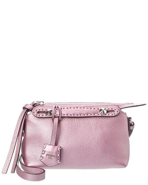 Fendi Purple By The Way Selleria Mini Leather Satchel