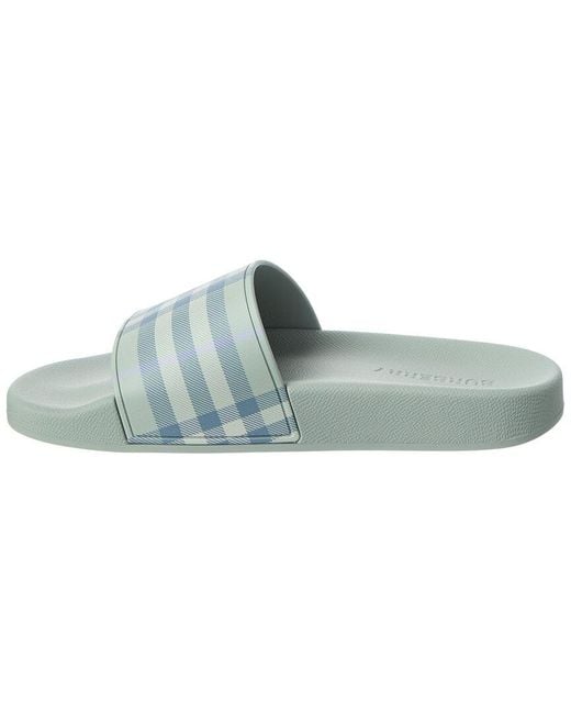Burberry Blue Check Slide