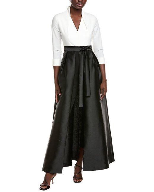 Kay Unger Black Sharon Walk-Thru Jumpsuit