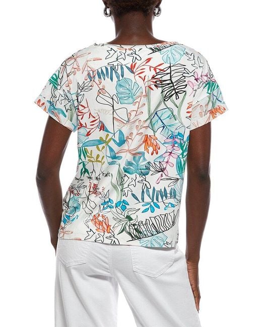Marc Cain Blue Printed Top