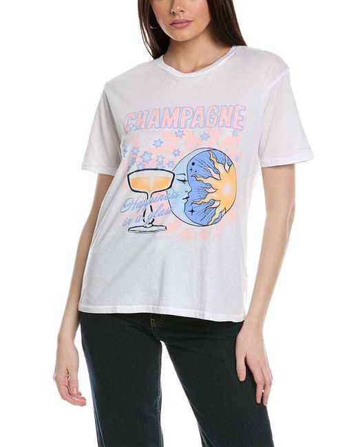 Project Social T White Happiness In A Glass T-shirt
