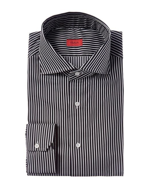 Isaia Black Mix Dress Shirt for men