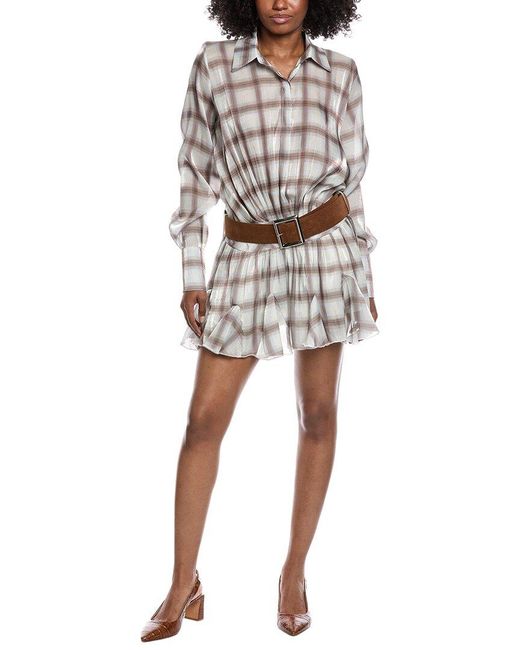 Beulah London White Belted Shirt
