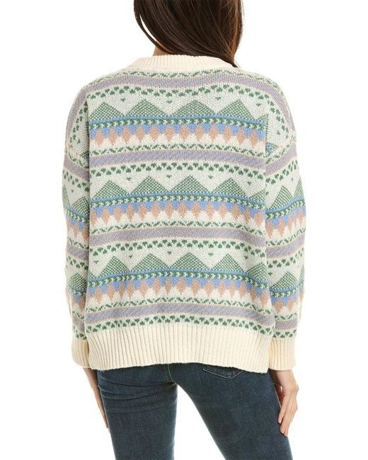 To My Lovers Gray Patterned Wool-blend Sweater