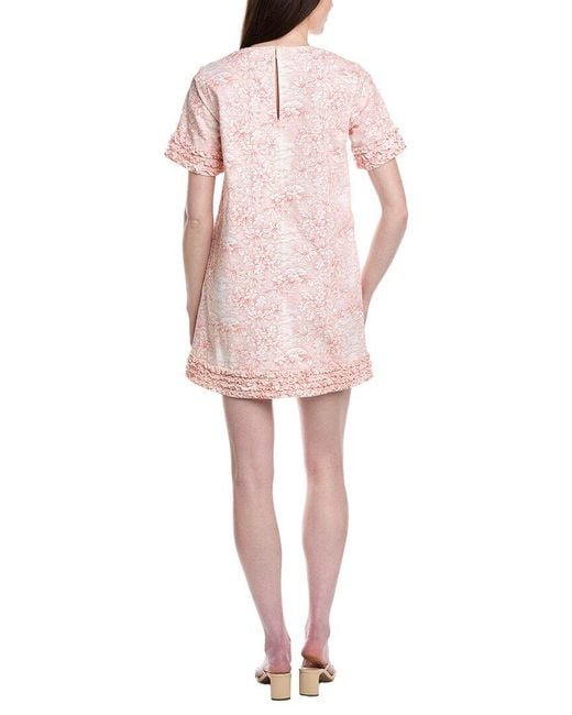 Cinq À Sept Pink Scenic Toile Ashton Dress