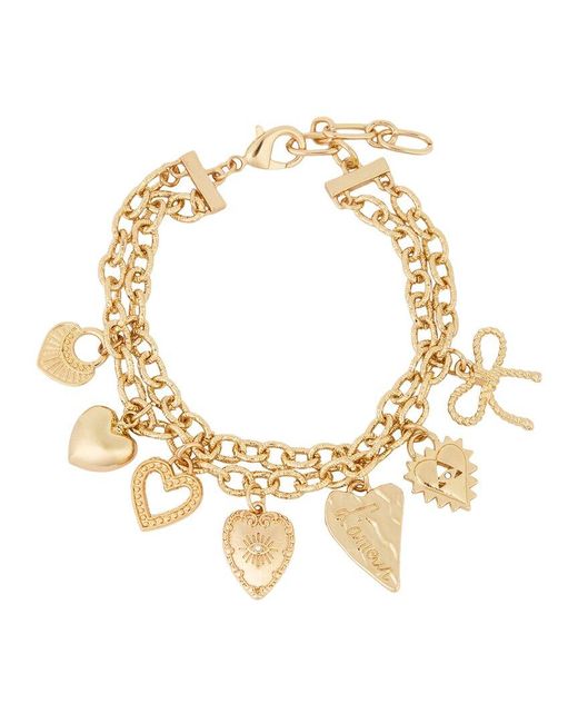 Saachi Metallic Charm Bracelet