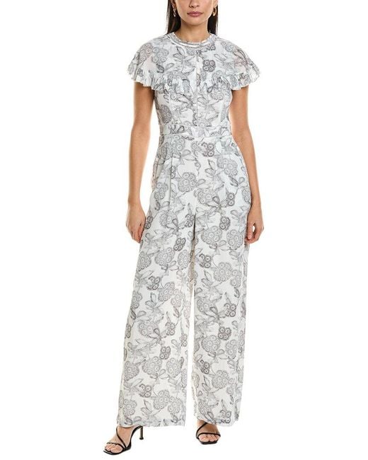 Ted Baker White Cape Jumpsuit