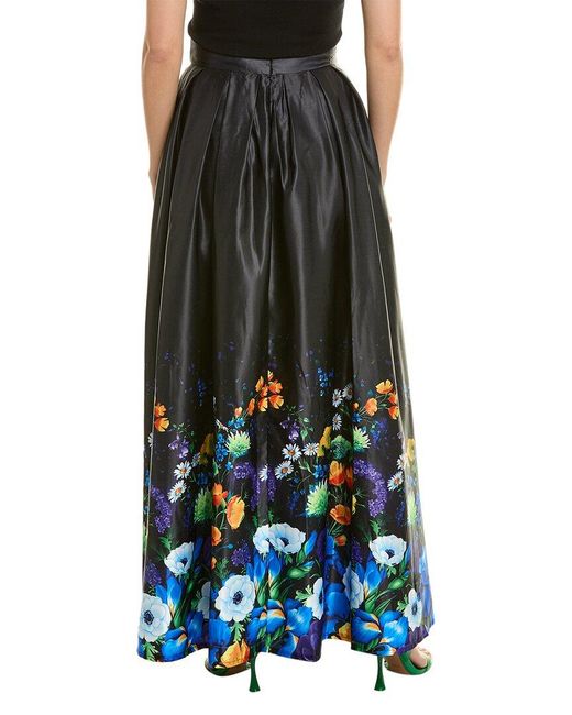 Gracia Black Pleated Maxi Skirt