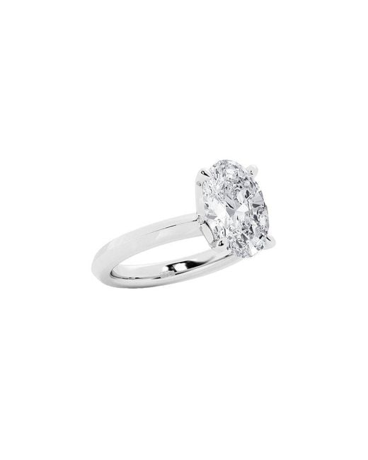Lab Grown Diamonds White 14K 4.00 Ct. Tw. Lab-Grown Diamond Solitaire Engagement Ring