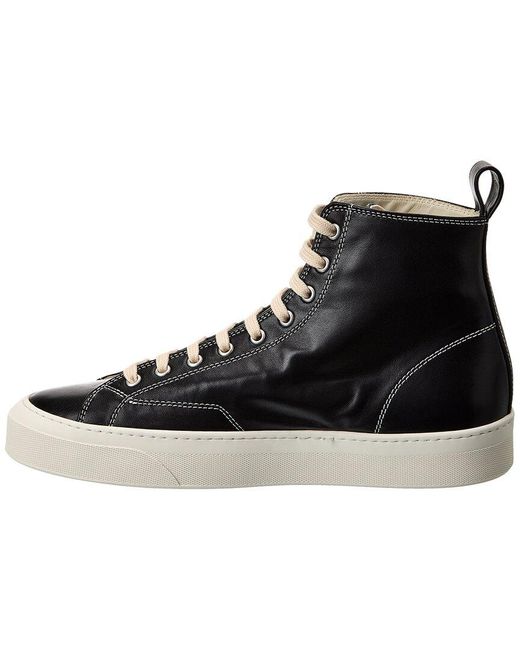 Common Projects Tournament Leather High top Sneaker in Black for Men Lyst Australia