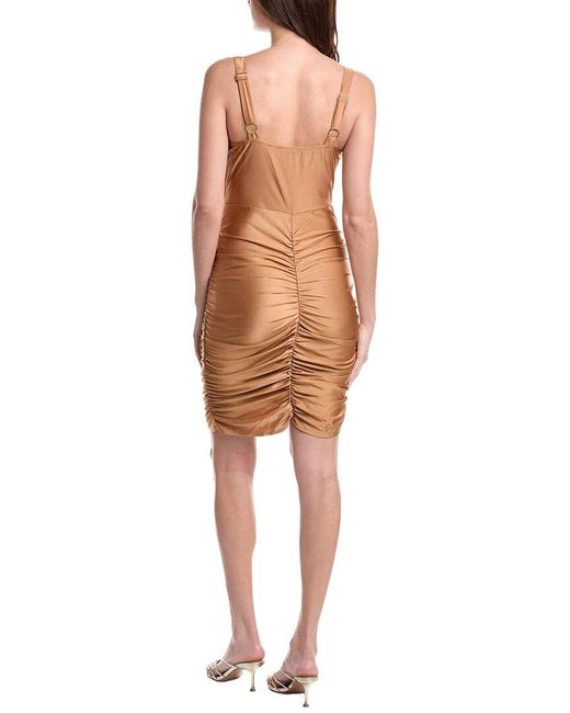 Marion White Satin Mini Dress