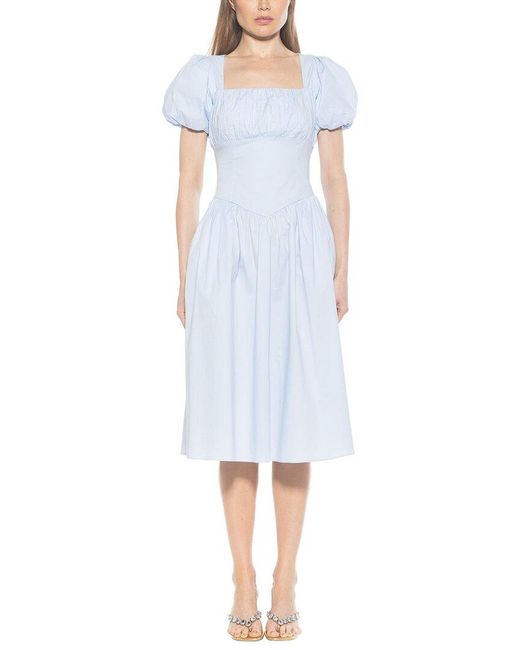 Alexia Admor Blue Jessi Midi Dress