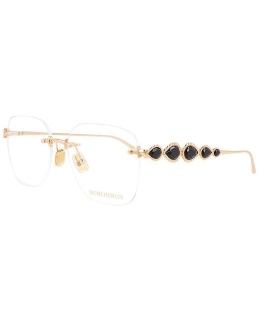 Boucheron White Bc0133O 56Mm Optical Frames