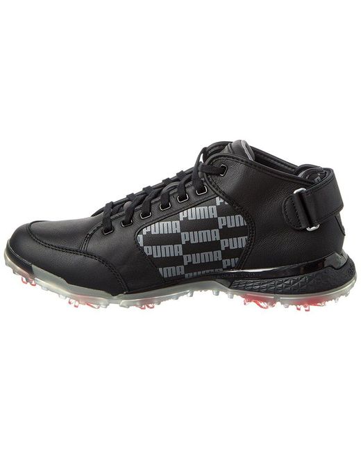 PUMA Black Proadapt Delta Leather Golf Shoe for men