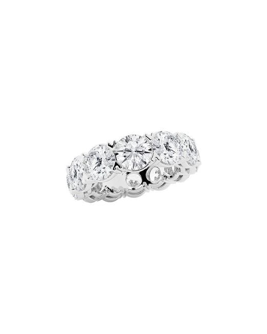 Lab Grown Diamonds White Platinum 10.00 Ct. Tw. Lab Grown Diamond Eternity Ring