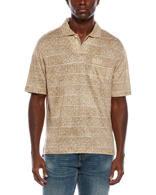 J.McLaughlin Natural Riva Linen Knit Top for men