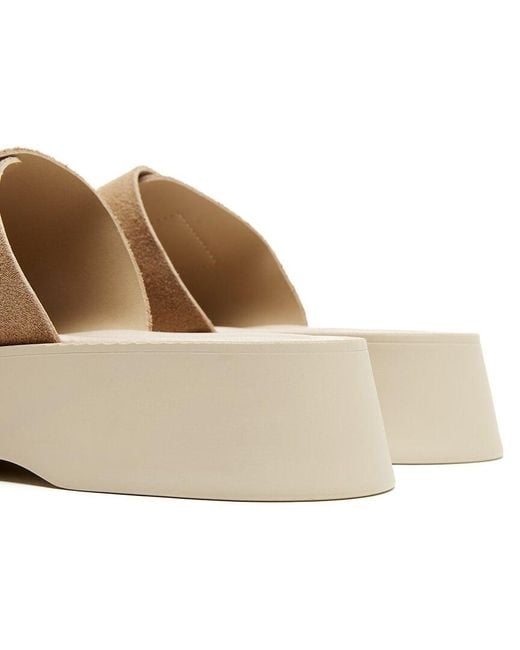 La Canadienne Natural Viv Suede Sandal