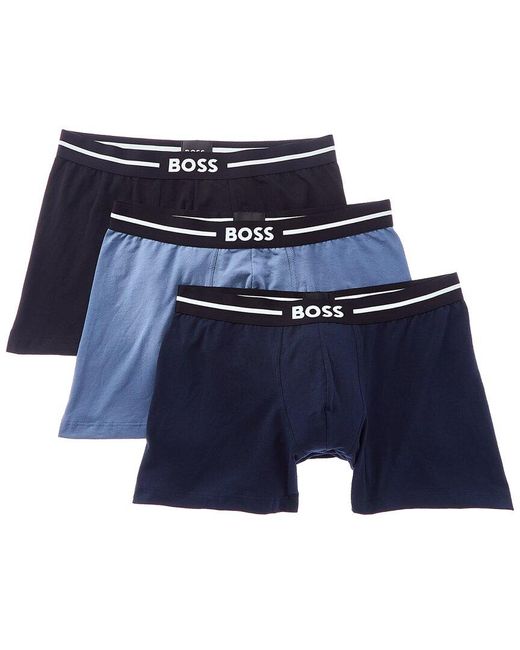 Boss Blue 3pk Bold Boxer Brief for men