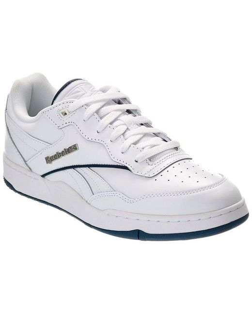 Reebok White Bb 4000 Ii Leather Sneaker for men