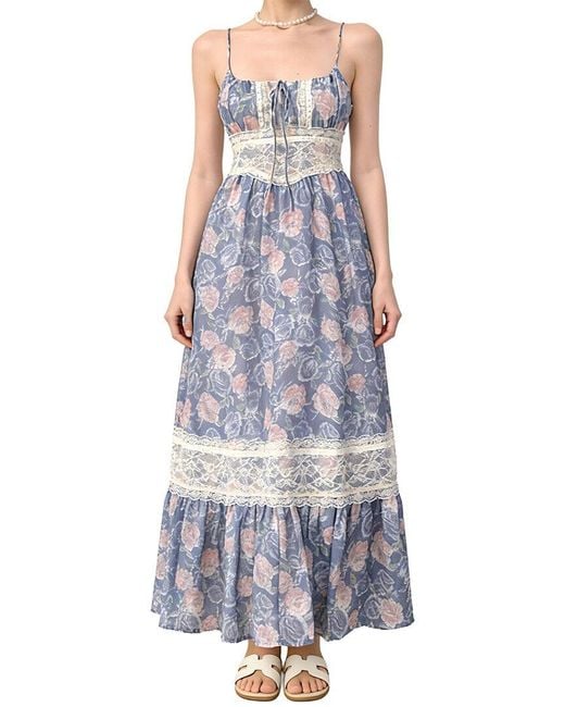 Linda Charm Purple Maxi Dress