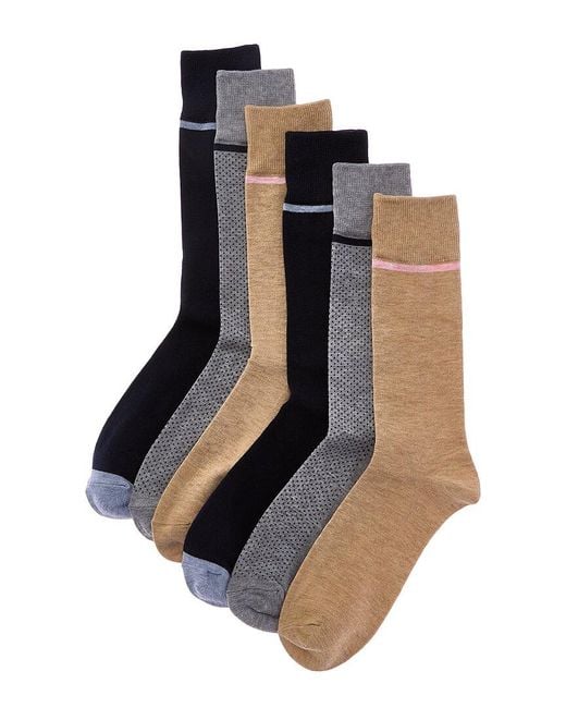 Ted Baker White 6Pk Crew Socks for men