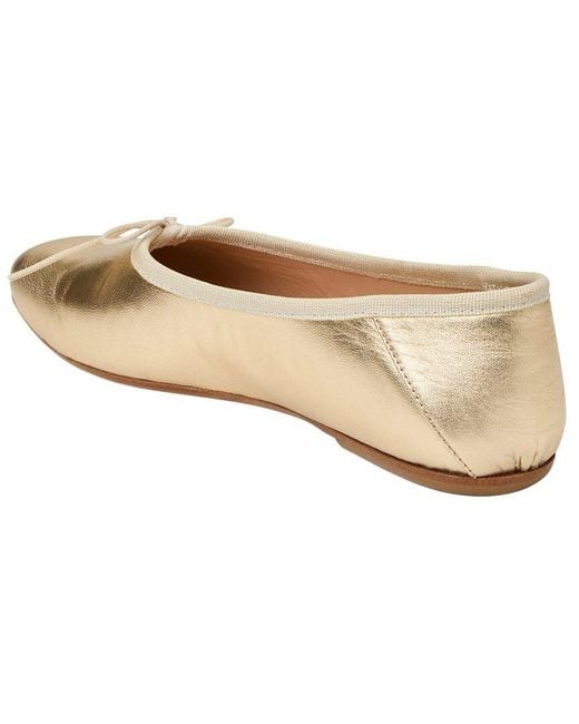 Jack Rogers White Carlotta Leather Ballet Flat