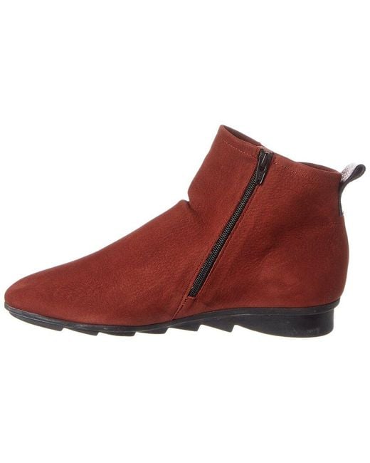 Arche Red Bibiki Leather Bootie