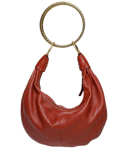 Walter Baker Red Jane Leather Mini Hobo