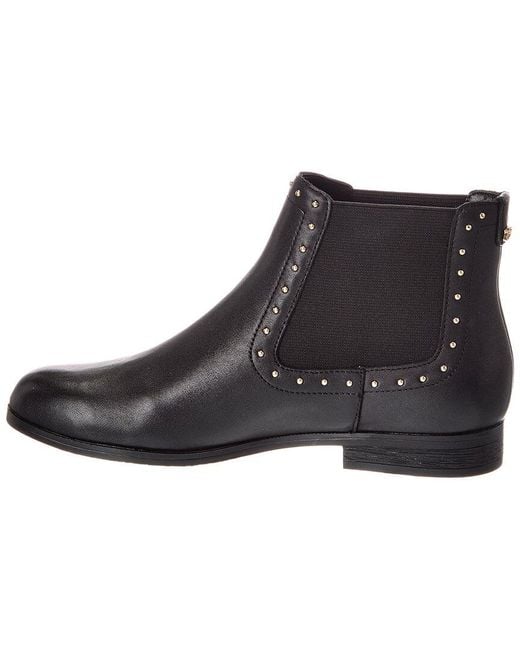 Dune Black Pudded Leather Boot