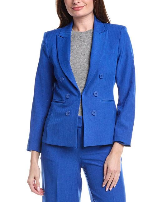 Tahari Blue Petite Blazer